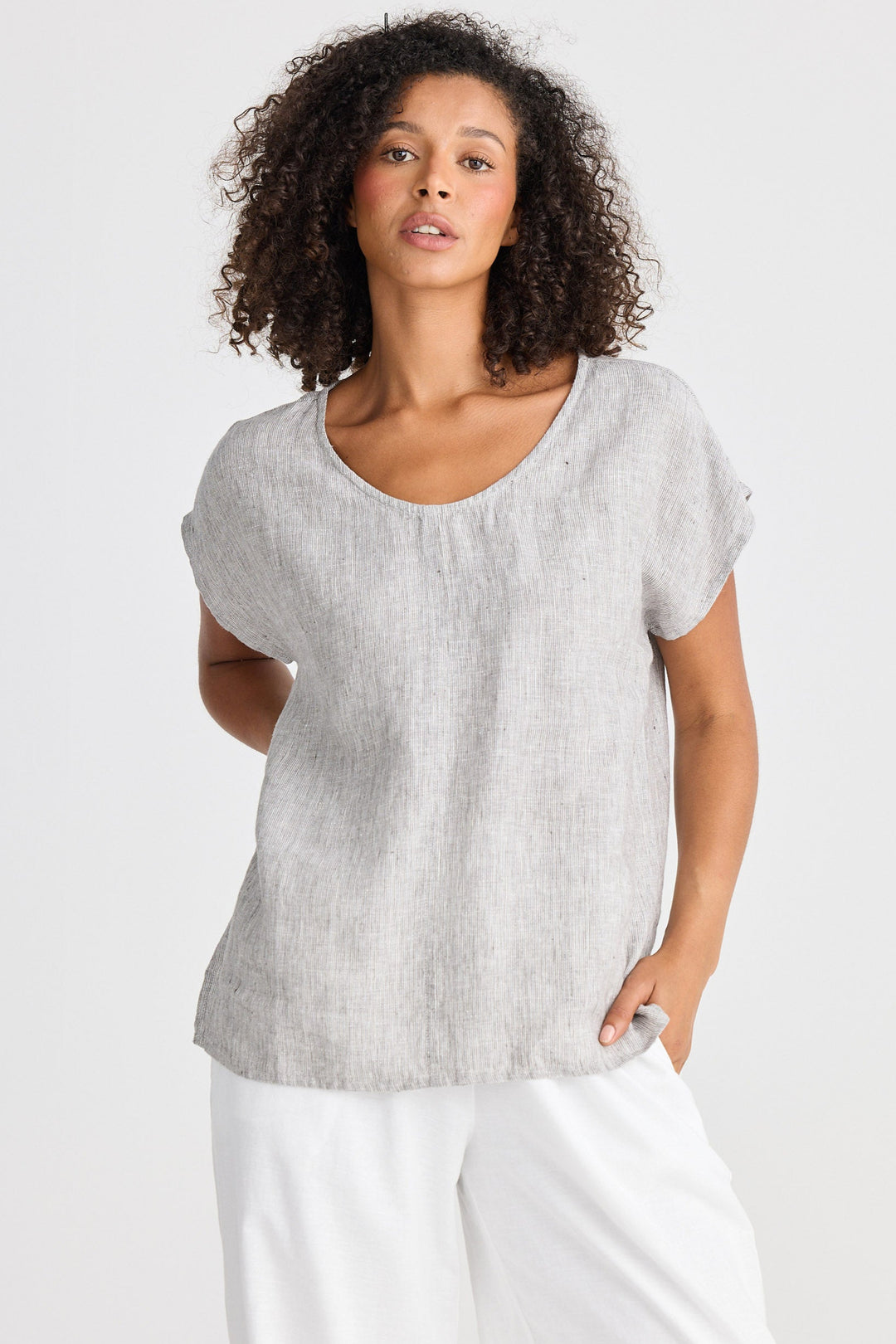 Havana Tee - Charcoal Fleck