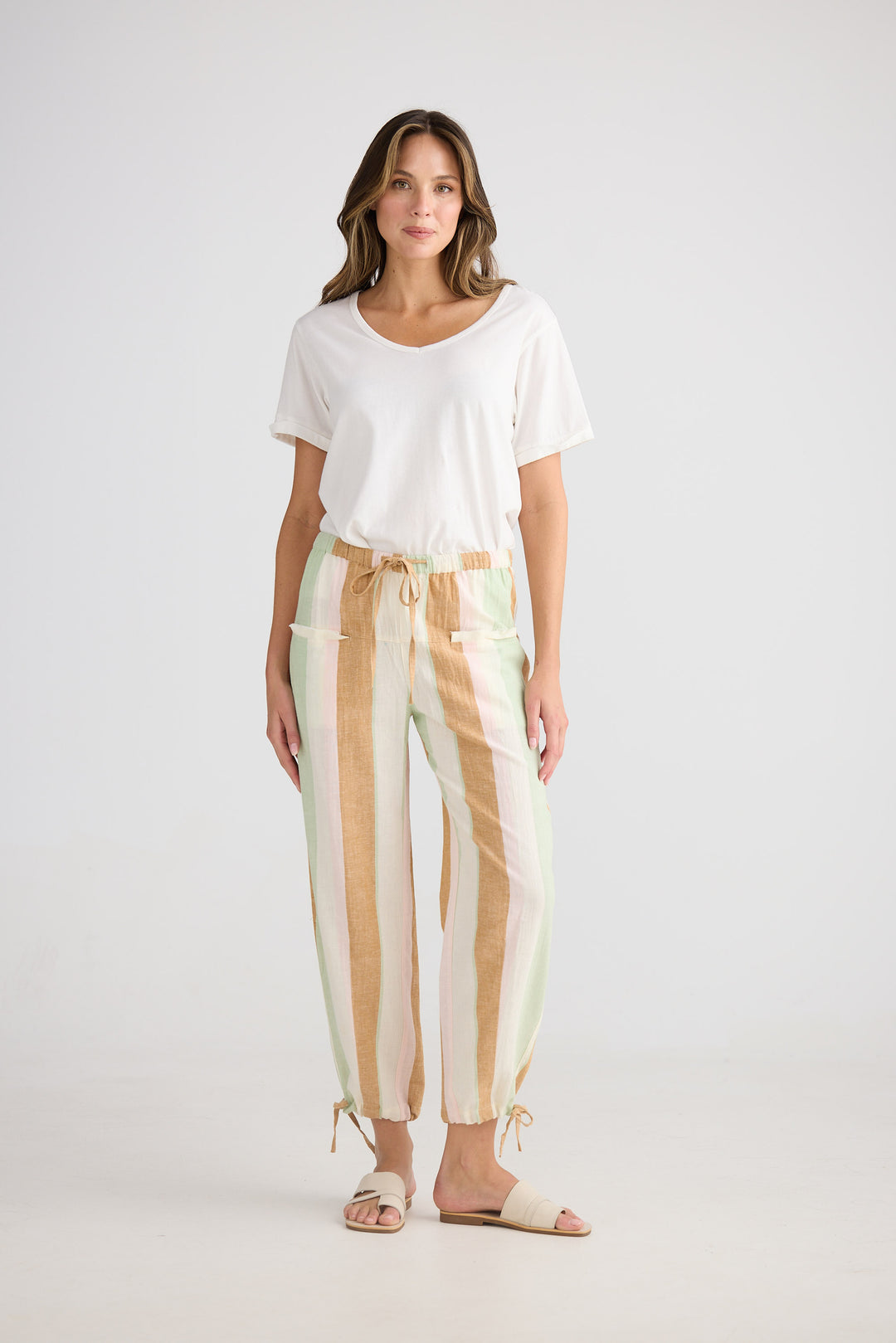 Amazon Pant - Melon Field Stripe