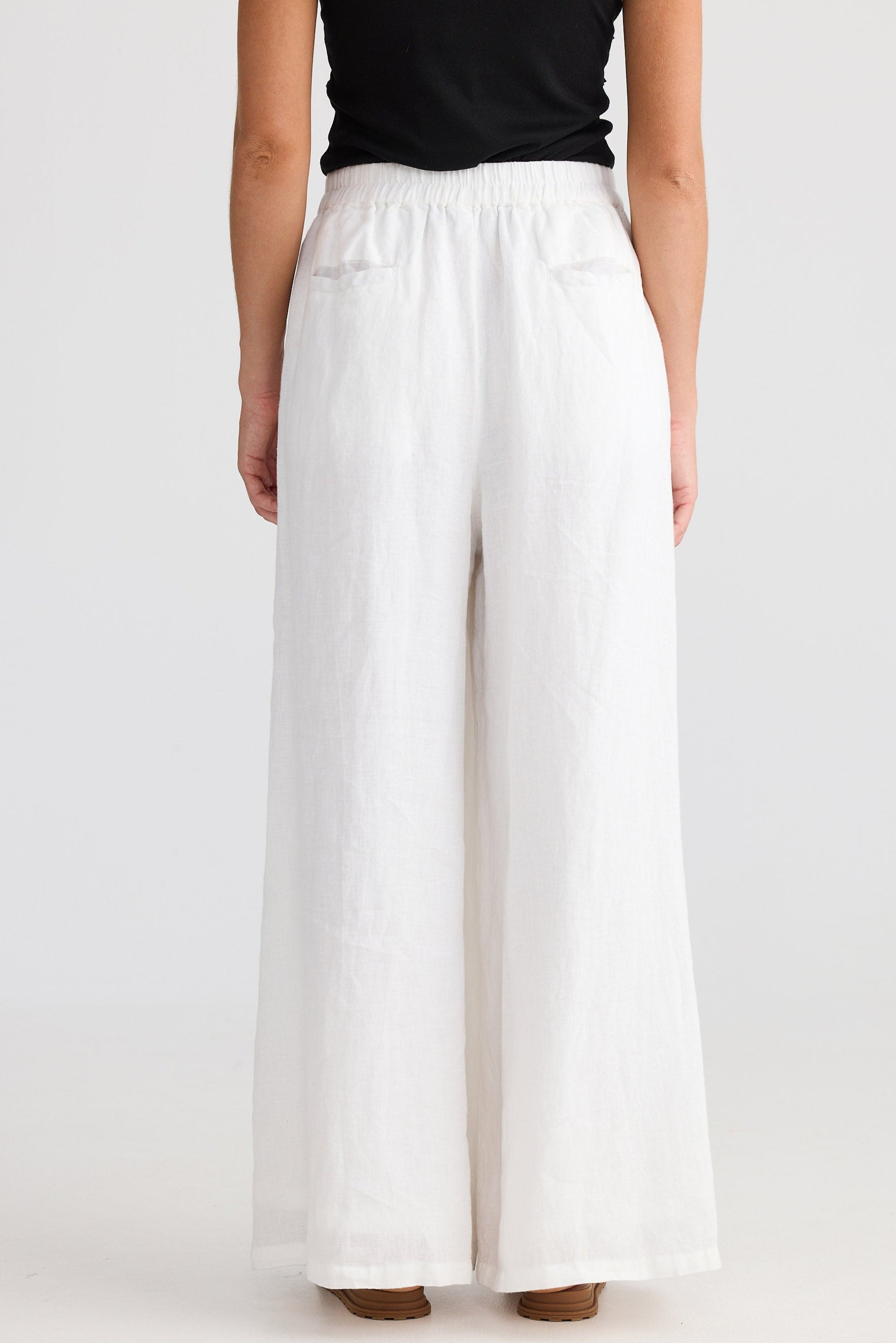 Positano Pant - White Linen – The Shanty Corporation