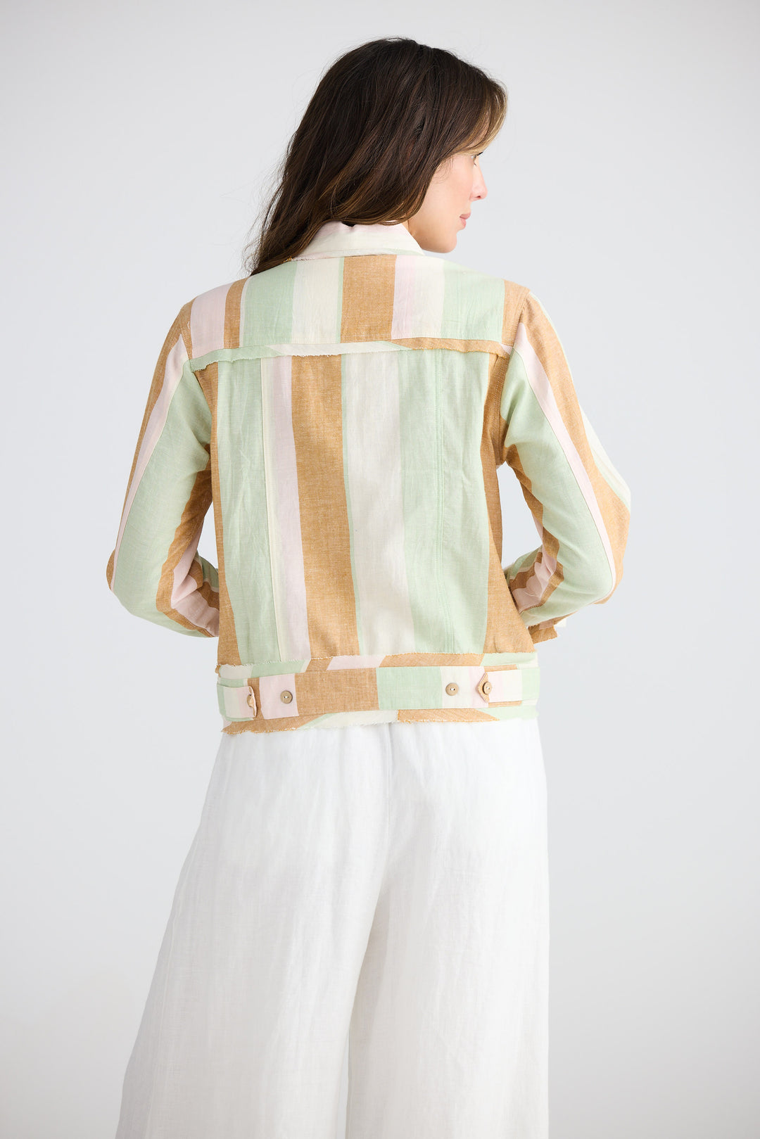 Monza Jacket - Melon Field Stripe
