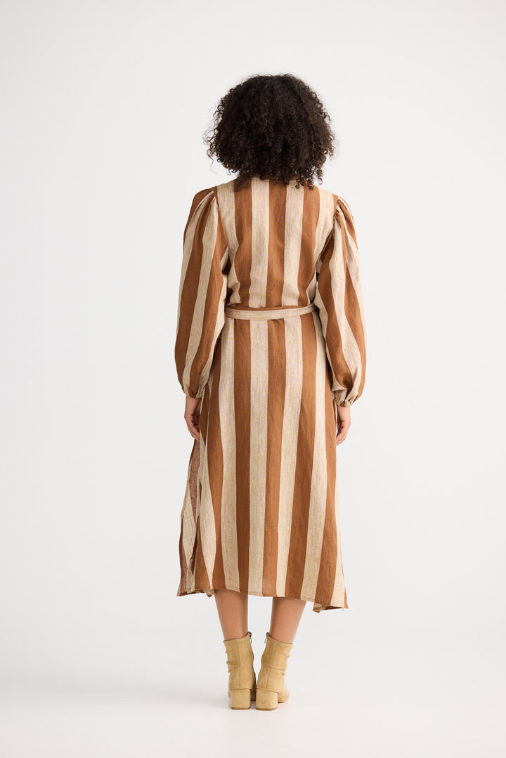 Amor Wrap Dress - Sienna Stripe