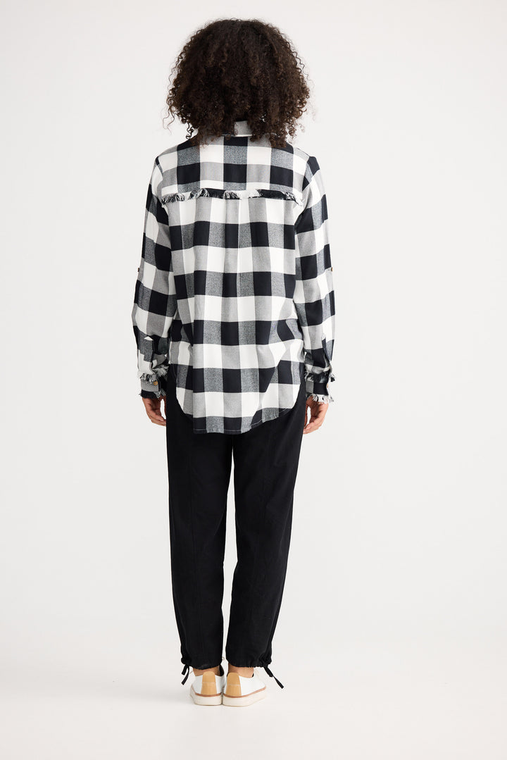 Cadiz Shirt - Black W White Check