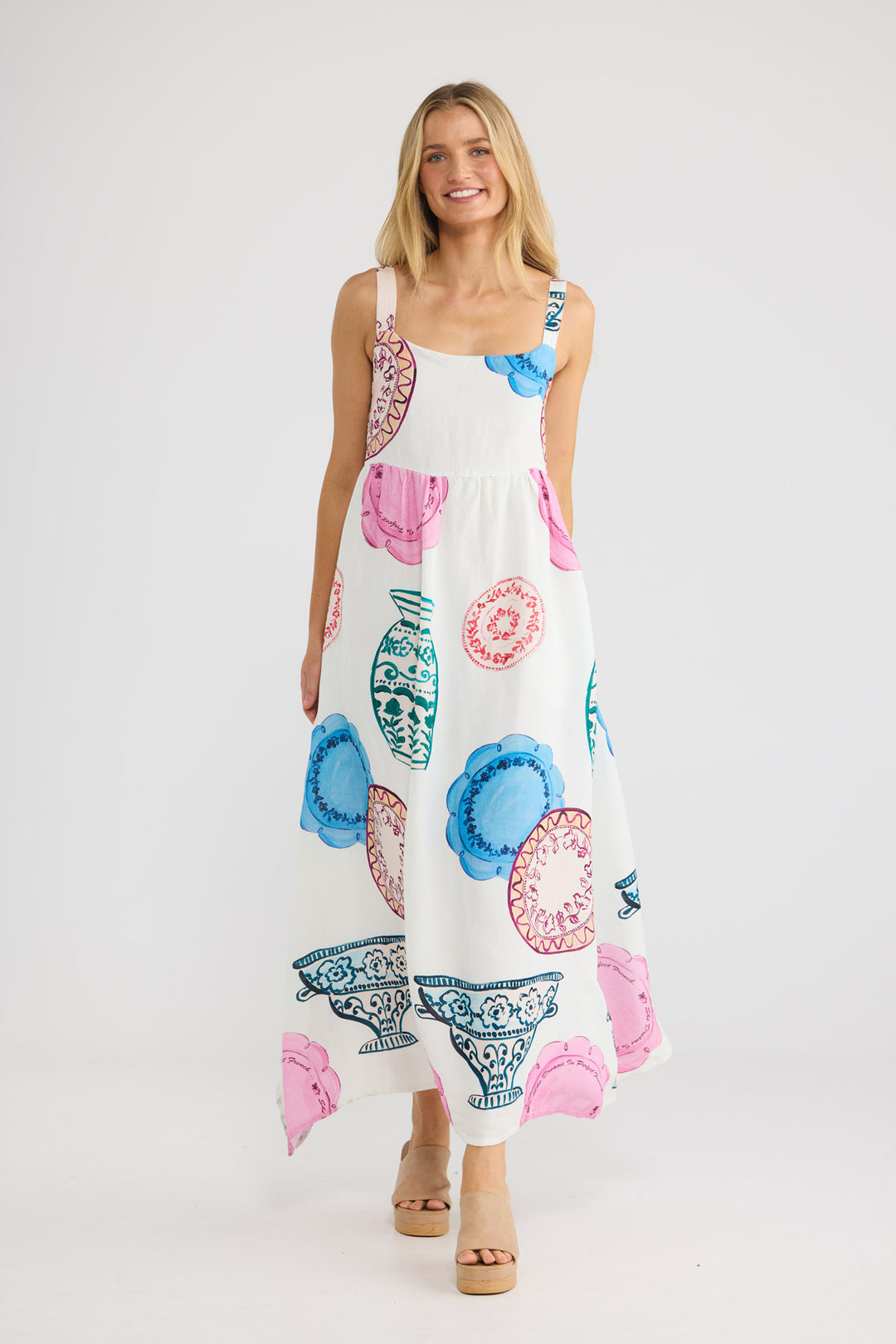 Britta Dress in Perfect French — additional view.