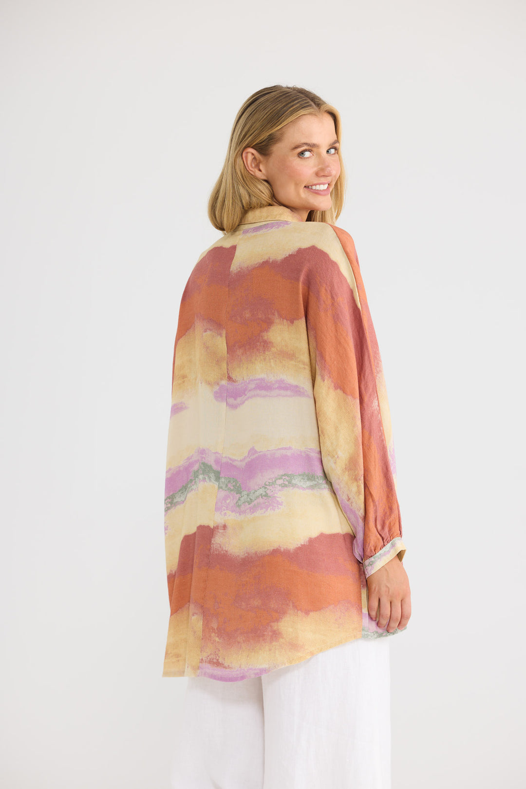 Milano Shirt in Sand Dunes with a button-through front closure.