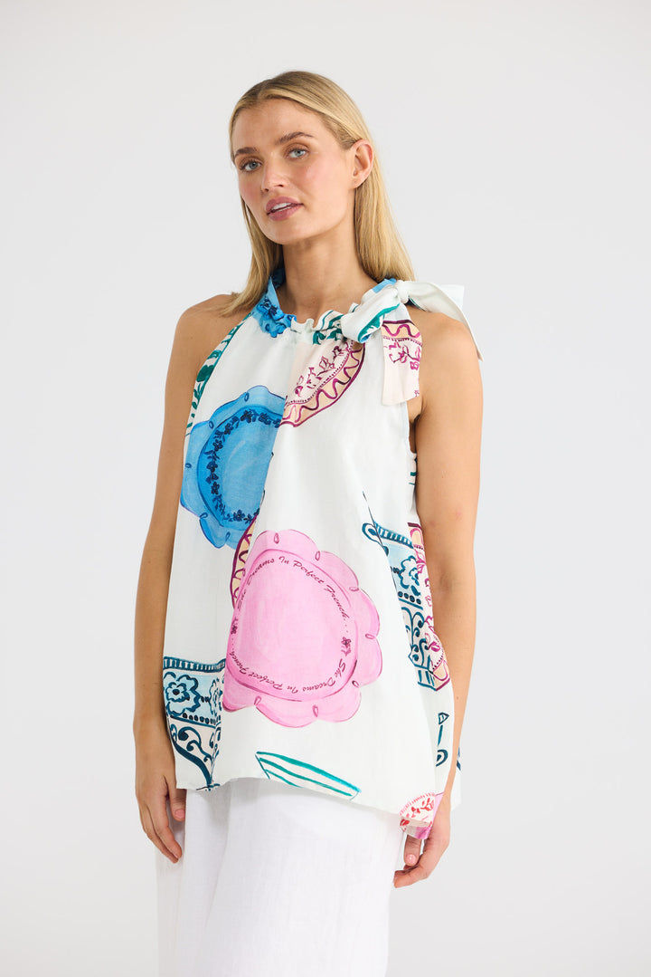 Lucia Top in Perfect French — additional view.