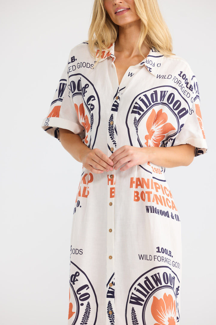 Felicita Dress in Hand Picked Botanicals — additional view 2.