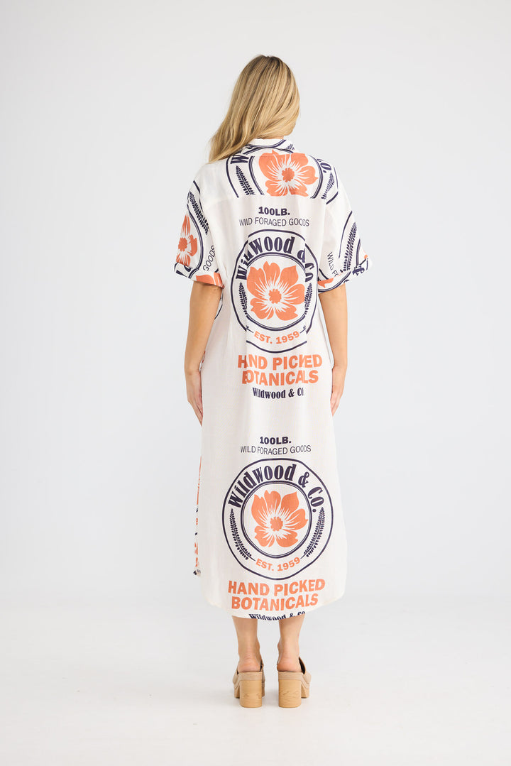 Felicita Dress in Hand Picked Botanicals — additional view.