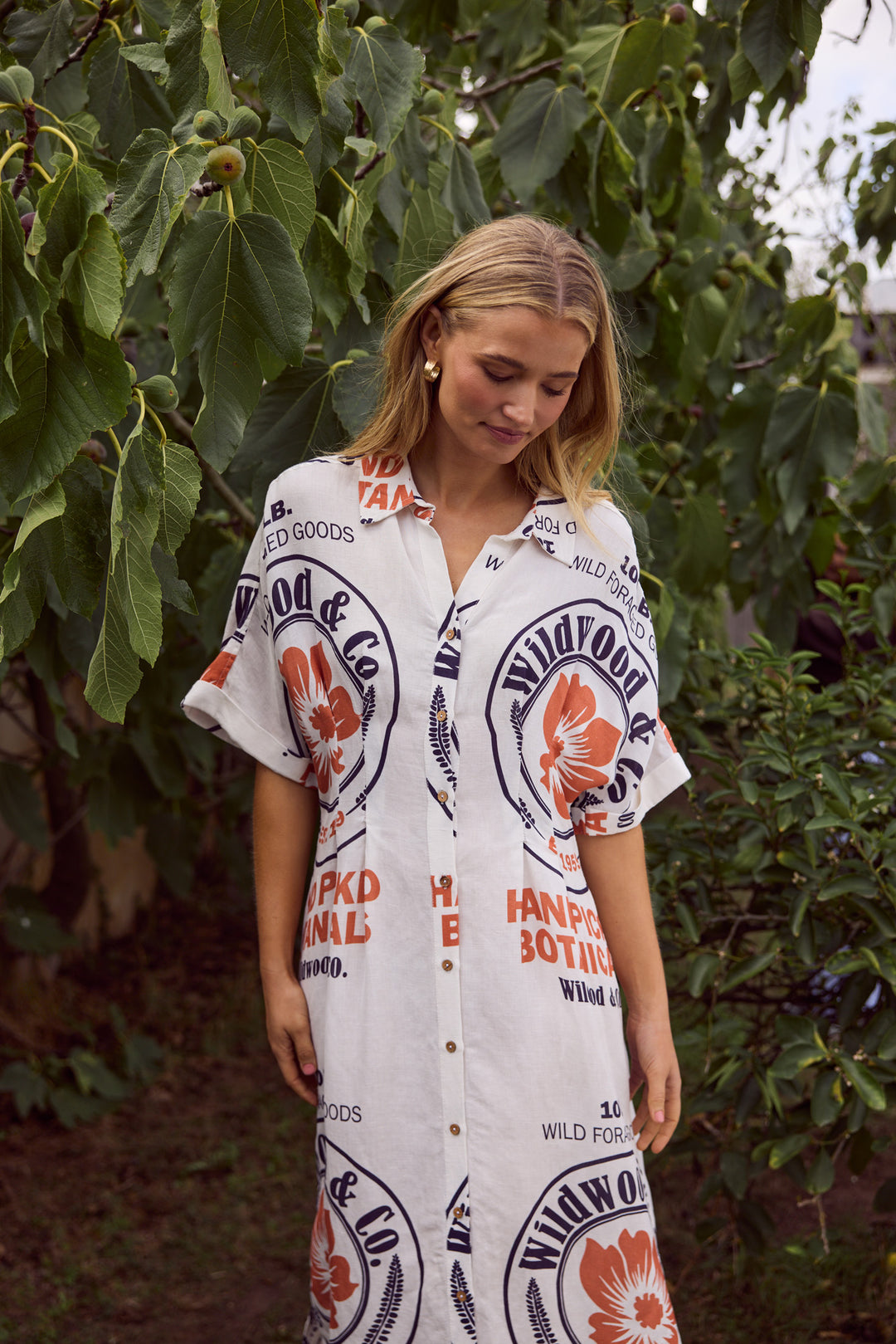 Felicita Dress in Hand Picked Botanicals — additional view 6.