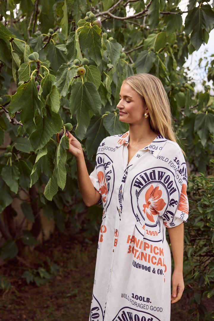 Felicita Dress in Hand Picked Botanicals — additional view 4.
