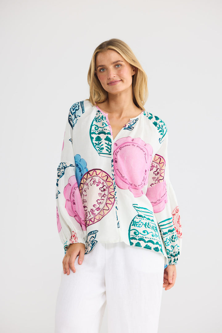 Salerno Top in Perfect French — additional view.