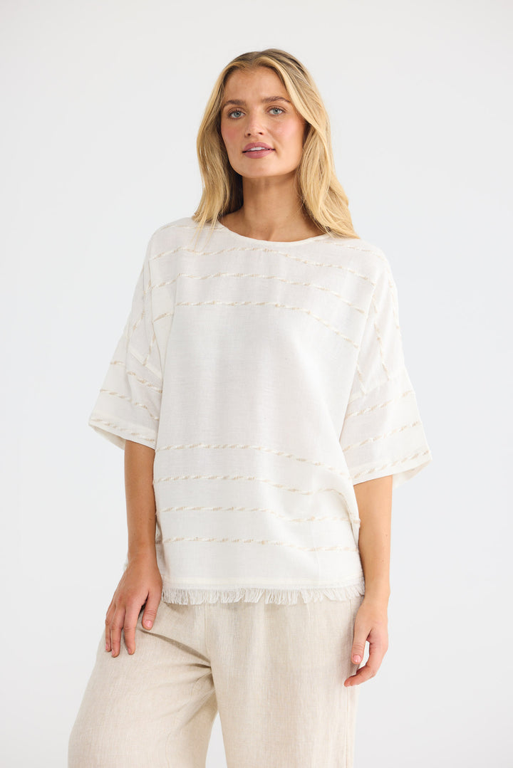 Scout Top in Cloud Stripe — additional view.
