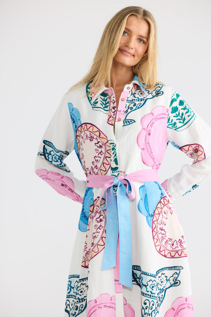 Sardinia Dress in Perfect French — additional view 2.